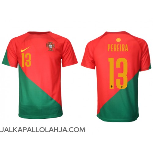 Portugali Danilo Pereira #13 Kopio Koti Pelipaita MM-kisat 2022 Lyhyet Hihat